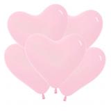 Сердца (12"/30см) S/ Розовый Пастель 50 шт._1