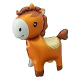 Фигура 3D (25''/64 см) Лошадка, Коричневый, 1 шт._1