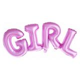 Надпись "Girl" (44''/112см) Розовая 1 шт._1