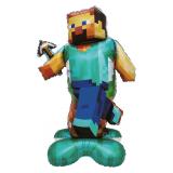 Фигура 3D (59"/150см) Пиксельный герой, на подставке 1 шт. в уп._1