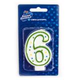 Свеча "6" Классика 1 шт._1