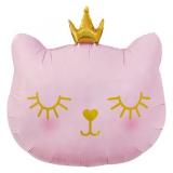 Фигура (30''/76см) Котенок Принцесса, Розовая. Китай 1 шт._1