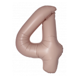 Цифра 4 Slim (34''/86 см)  Винтажная роза 1 шт. _1