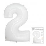 Цифра 2 (40"/102см) Белый 1 шт._1