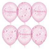 Доченька, С Днем Рождения! Короны (12''/30см) Розовый Кристалл 25 шт._1