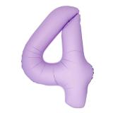 Цифра 4 Slim (34''/86 см) Лаванда, Матовый, 1 шт._1