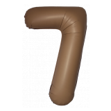 Цифра 7 Slim (34''/86 см) Шоколад 1 шт._1