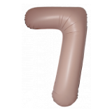 Цифра 7 Slim (34''/86 см) Винтажная Роза 1 шт._1
