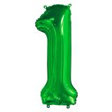 Цифра "1" Slim (34"/86см) Зеленый Falali 1 шт._1