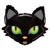 Фигура (28''/71см) Зеленоглазая кошка, Голова Черная 1 шт. _1