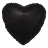 Сердце (18"/46см) Черный, Сатин 1 шт._1