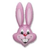 Фигура (35"/89см) Заяц Розовый 1 шт._1