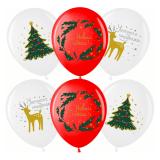 С Новым Годом! (12"/30см) Пастель 25 шт._1