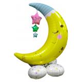 Ходячая Фигура (50''/127см) Полумесяц и звезды 1 шт._1