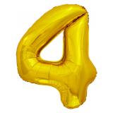 Цифра 4 (34''/86см) Золото ЭКО 1 шт._1