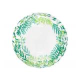 Сфера 3D (20"/51см) Deco Bubble, Зеленые листья, Прозрачный, Кристалл 1 шт._1