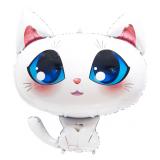 Фигура (32''/81см) Котенок Белый 1 шт. в уп._1