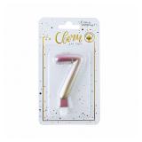Свеча "7" Нежный градиент (7,5см) 1 шт._1