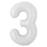 Мини-цифра "3" (16''/41см) Белый 1 шт._1