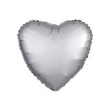 Сердце (18"/46см) Platinum Сатин 1 шт._1