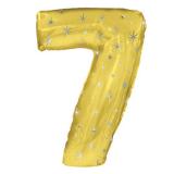 Цифра "7" (42"/107см) Искры, Золото 1 шт._1