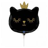 Мини-фигура (14"/25см) Котенок принцесса, Черный 1 шт._1
