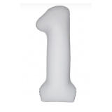 Цифра 1 Slim (34''/86 см) Белый, Матовый, 1 шт_1