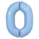 Цифра 0 Slim (40''/102 см) Небесный 1 шт. _1