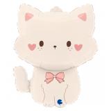 Фигура (22"/56см) Кошечка с бантиком 1 шт. в уп._1