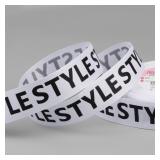 Лента "Style" (2,5см*23м) Чёрный/Белый 1 шт._1