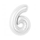 Цифра 6 Slim (40''/102см) Белый блеск 1 шт._1