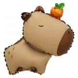 Мини-фигура (15"/38см) Капибара с мандаринкой 1 шт._1