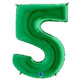 Цифра 5 (40''/102см) Зеленая 1 шт. _1