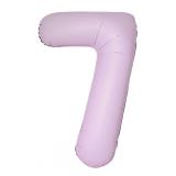 Цифра 7 Slim (34''/86 см) Светло-розовый, Матовый, 1 шт._1