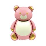 Фигура (35"/90 см) Медвежонок, Розовый, Сатин, 1 шт_1