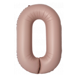 Цифра 0 Slim (34''/86 см) Винтажная Роза 1 шт._1