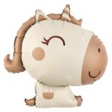 Фигура (31''/79 см) Милый единорог, Бежевый, Сатин, 1 шт._1