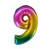 Цифра 9 (34''/86см) Радужный Градиент 1 шт._1