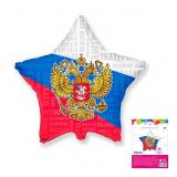 Звезда (18"/46см) Россия Герб, Агура в уп. 1 шт._1