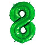 Цифра "8" Slim (34"/86см) Зеленый Falali 1 шт._1