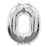 Цифра 0 (40"/102см) Серебро 1шт. _1