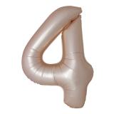 Цифра 4 Slim (34''/86 см) Звездное Золото, Матовый, 1 шт._1