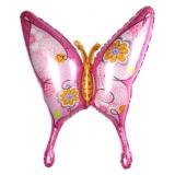 Фигура (38''/97 см) Тропическая бабочка, Розовый, 1 шт._1