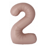 Цифра 2 Slim (34''/86 см) Винтажная Роза 1 шт._1