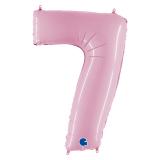 Цифра 7 (40''/102см) Розовый 1 шт._1