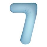 Цифра 7 (34"/86см) Slim, Светло-голубой, Матовый, 1 шт. _1