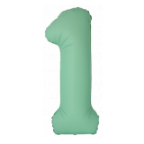 Цифра 1 Slim (34''/86 см) Мятный 1 шт._1