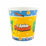 Стаканы "С Днем Рождения" Геймерская Звездный бой (190мл) 6 шт._1