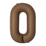 Цифра 0 Slim (34''/86 см) Шоколад 1 шт._1