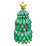 Фигура (51"/130см) Новогодняя елка, Светло-зеленая 1 шт._1